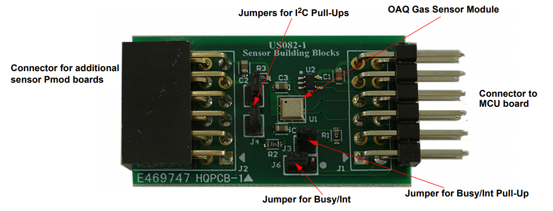 Renesas Electronics US082-ZMOD4510EVZ Sensor-Pmod™-Board